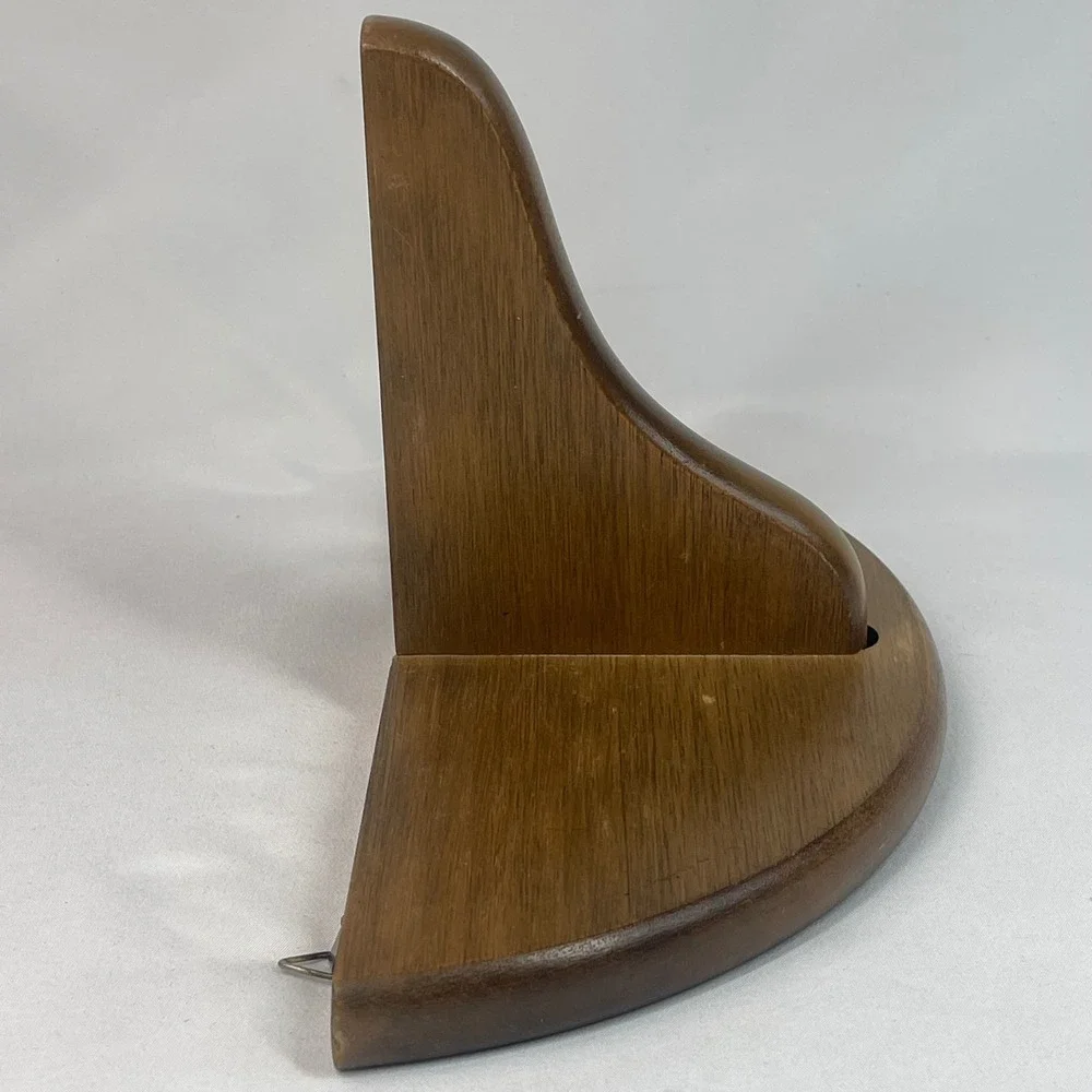 Vintage Wood Half Moon Floating Wall Shelf 10